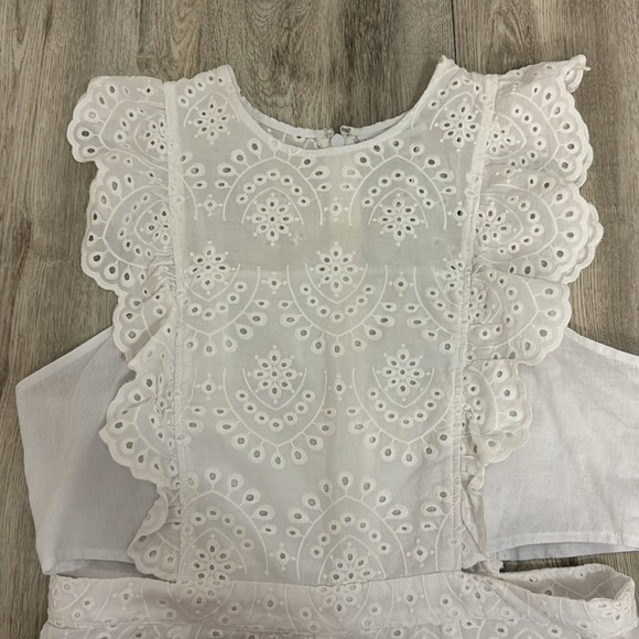 New York & Company white eyelet romper - Picture 2 of 7